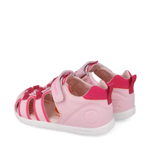 Sandale Biomecanics WIDER fete, piele naturala si material textil, protectie degete, roz- 252170-B032-25-Biomecanics