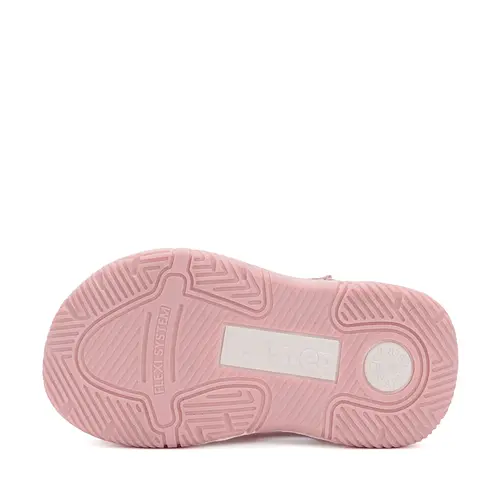 Sandale D.D. Step fete, piele naturala, talpa FlexiSistem, roz, floricele, D.D. Step- G103-51677AM-30-D.D. Step