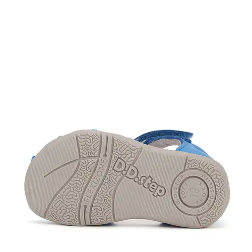 Sandale D.D. Step Copii, piele naturala, talpa flexibila, albastru, ursulet- G075-51284B-24-D.D. Step Sandale D.D. Step Copii, piele naturala, talpa flexibila, albastru, ursulet- G075-51284B-24-D.D. Step