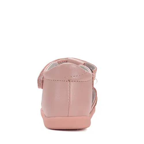 Sandale D.D. Step Copii, piele naturala, talpa flexibila, roz deschis, ursulet- G075-51284D-24-D.D. Step