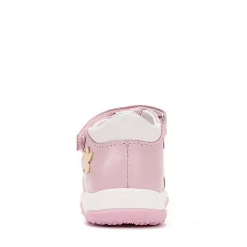 Sandale D.D. Step fete, piele naturala, roz, floare, D.D. Step- G064-51611F-25-D.D. Step