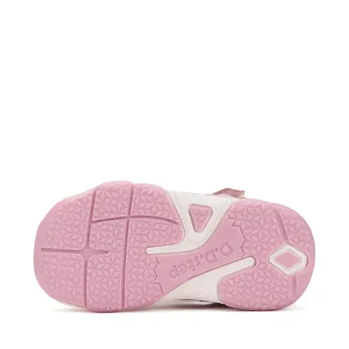 Sandale D.D. Step fete, piele naturala, roz, floare, D.D. Step- G064-51611F-25-D.D. Step