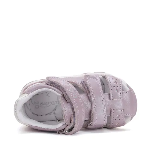 Sandale fete, piele naturala, lila, inimioare, D.D. Step- G064-51872BM-31-D.D. Step