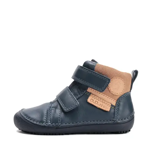 Ghete Barefoot D.D Step, piele naturala, talpa flexibila, bleumarin - A063-52570AM-30-
