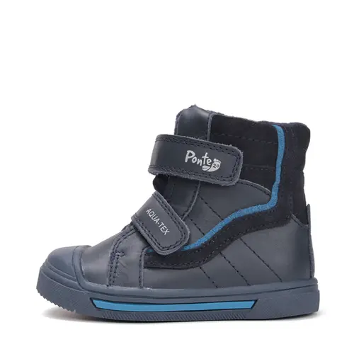 Ghete cu supinatie Ponte20 baieti, impermeabile, piele naturala, captuseala textila, bleumarin- DA06-5-2883-27-Ponte20