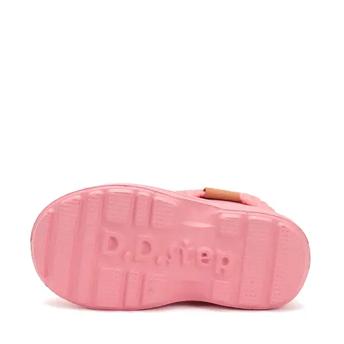 Cizme de ploaie pentru fete, roz, din cauciuc cu interior textil detașabil, brant termic – D.D.Step - I106-52697-30/31-