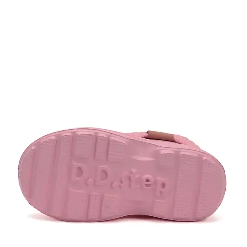 Cizme de ploaie pentru fete, roz inchis, din cauciuc cu interior textil detașabil – D.D.Step - I106-52973-30/31-