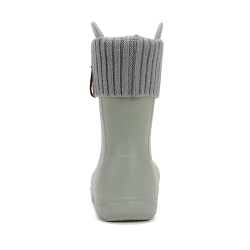 Cizme de ploaie pentru copii, verde uscat, din cauciuc cu interior textil detașabil – D.D.Step - I106-52182-30/31-