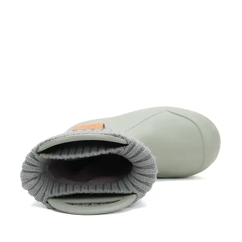 Cizme de ploaie pentru copii, verde uscat, din cauciuc cu interior textil detașabil – D.D.Step - I106-52182-30/31-