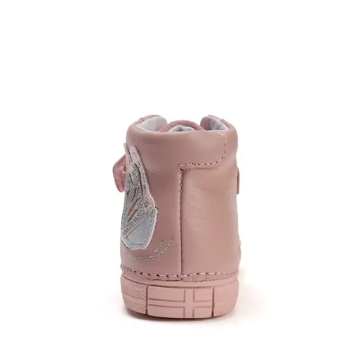 Ghete D.D Step fete, piele naturala, protectie degete, roz - A049-52135M-30-