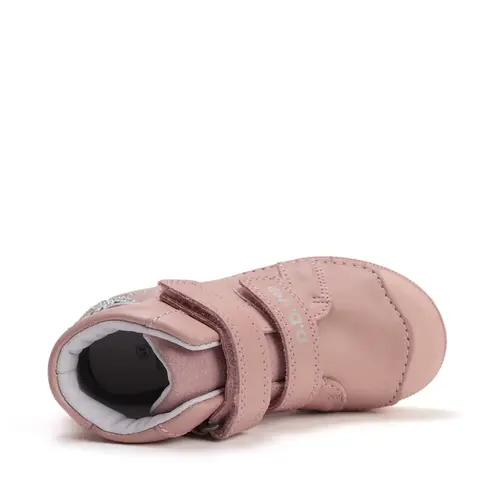 Ghete D.D Step fete, piele naturala, protectie degete, roz - A049-52135M-30-