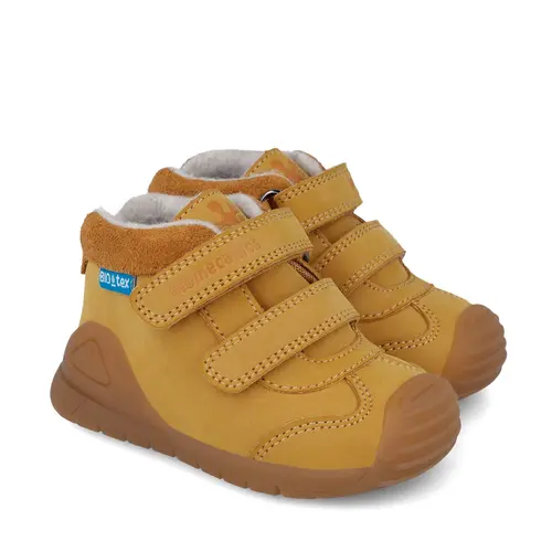 Ghete Biomecanics Baieti, piele naturala, primii pași, captuseala lana naturala, BioGateo, culoare camel_251134-C781FB-19_Pebebe