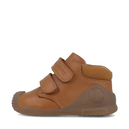 Ghete Biomecanics Baieti, piele naturala, primii pași, sustinere calcai, BioGateo, culoare maro - 251133-B087-25-