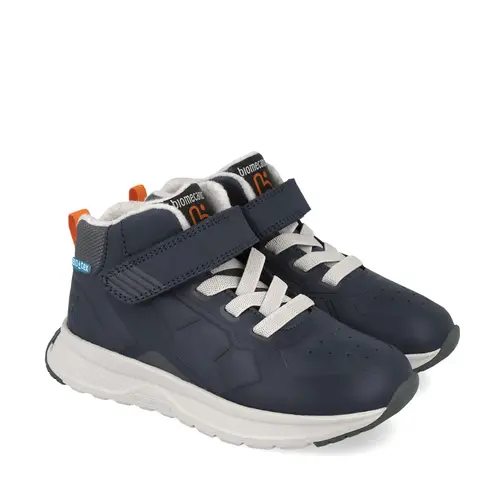 Ghete Biomecanics cu captuseala din lana, piele naturala, bleumarin - 251252-A089FM-31-