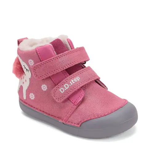 Ghete D.D.Step fete, piele naturala, imblanite, roz sidef, Bamby- W066-52733B-25-D.D. Step Ghete D.D.Step fete, piele naturala, imblanite, roz sidef, Bamby- W066-52733B-25-D.D. Step