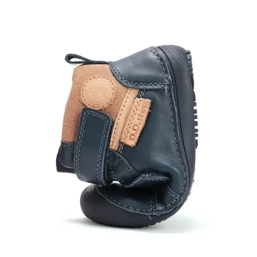 Ghete Barefoot D.D Step, piele naturala, talpa flexibila, bleumarin - A063-52570AM-30-