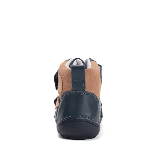 Ghete Barefoot D.D Step, piele naturala, talpa flexibila, bleumarin - A063-52570AM-30-
