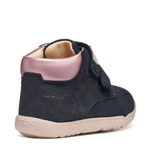 Ghete Geox fete, talpa felexibila, Macchia, bleumarin - B164PC-03222-CF48W-26-