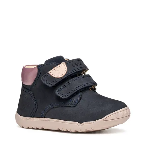 Ghete Geox fete, talpa felexibila, Macchia, bleumarin - B164PC-03222-CF48W-26-