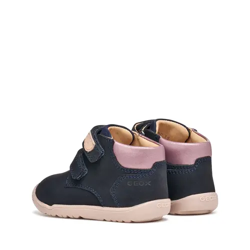 Ghete Geox fete, talpa felexibila, Macchia, bleumarin - B164PC-03222-CF48W-26-