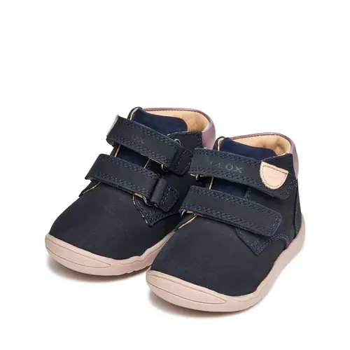 Ghete Geox fete, talpa felexibila, Macchia, bleumarin - B164PC-03222-CF48W-26-