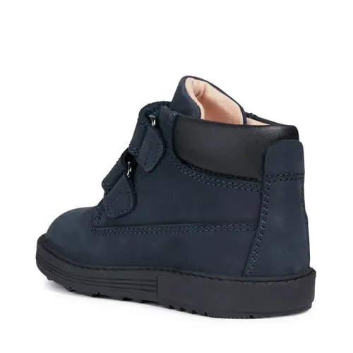 Ghete impermeabile Geox baieti, piele naturala, captuseala din lana si brant termic, bleumarin, Hynde - B842HA-00032-C4002-26-