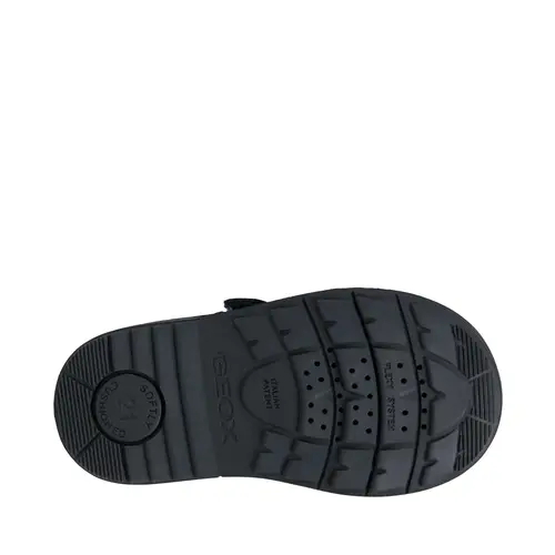 Ghete impermeabile Geox baieti, piele naturala, captuseala din lana si brant termic, bleumarin, Hynde - B842HA-00032-C4002-26-