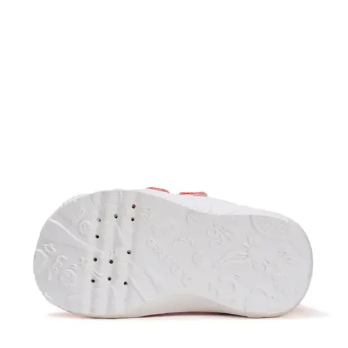 Pantofi copii de interior din material textil, barefoot, talpa flexibila, roz cu norisor, D.D Step- C086-52318M-31-D.D. Step