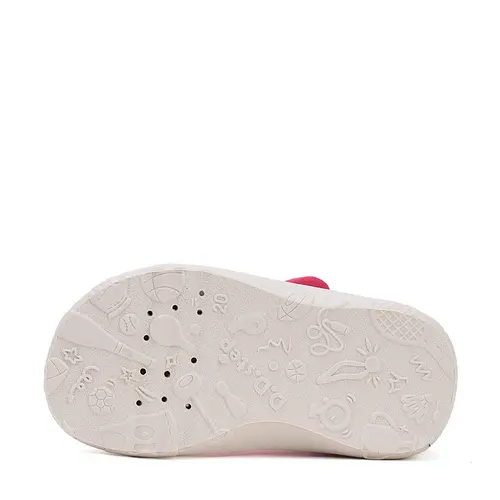 Pantofi copii de interior, barefoot, material textil, decupati, talpa flexibila, roz, D.D Step- C086-51838M-31-D.D. Step