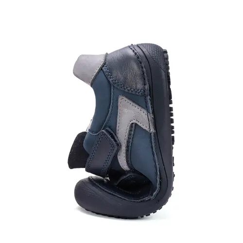 Pantofi din piele naturala pentru copii, barefoot, talpa flexibila, bleumarin, D.D.Step- S063-52548M-30-D.D. Step