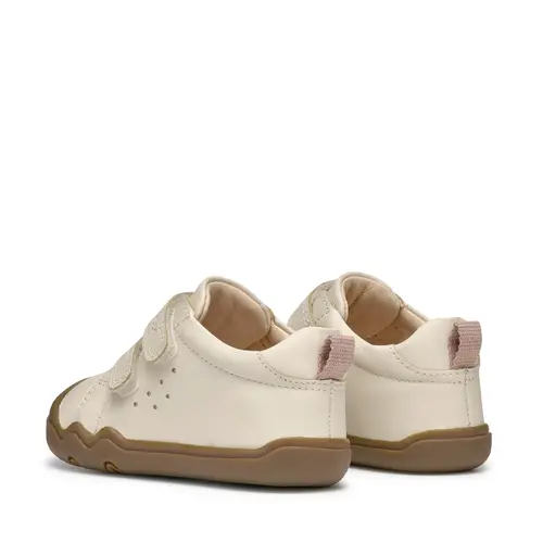 Pantofi Geox baieti, Barefoot, piele naturala, Steppieup, crem- B4663A-00085-C1058-25-