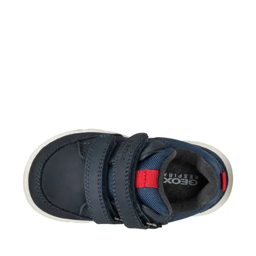 Pantofi Geox baieti, piele naturala si material textil,  brant antibacterian, Geox Respira, Hyroo baby, bleumarin- B365EA-032FU-C0735-26-GEOX Pantofi Geox baieti, piele naturala si material textil,  brant antibacterian, Geox Respira, Hyroo baby, bleumarin- B365EA-032FU-C0735-26-GEOX