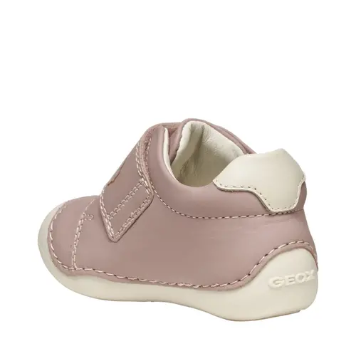 Pantofi primii pasi Geox, piele naturala, talpa flexibila, Tutim roz- B3540B-00085-C8011-22-GEOX
