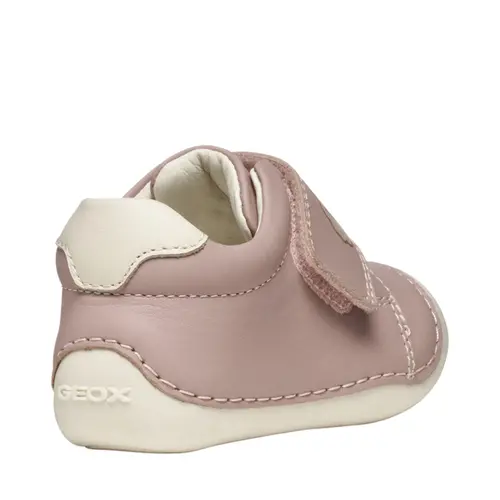 Pantofi primii pasi Geox, piele naturala, talpa flexibila, Tutim roz- B3540B-00085-C8011-22-GEOX