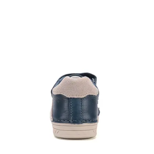 Pantofi D.D Step baieti, piele naturala, bleumarin cu crem- S040-52884BM-30-D.D. Step