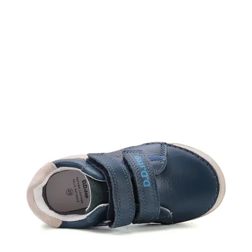 Pantofi D.D Step baieti, piele naturala, bleumarin cu crem- S040-52884BM-30-D.D. Step