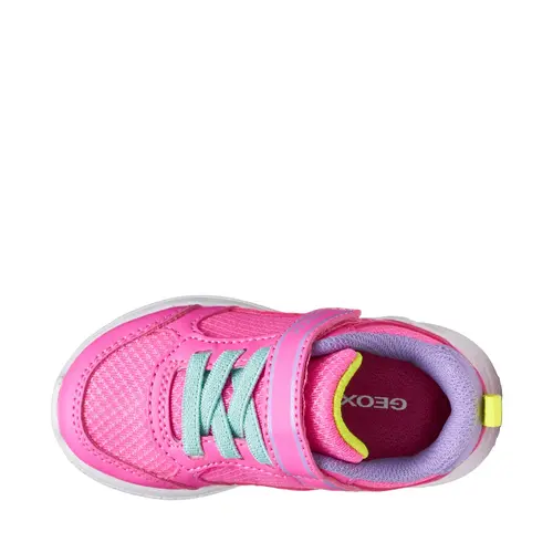 Pantofi sport Geox fete, material textil, talpa flexibila, Sprintye, fuchsia- B564TB-0BC14-C8L8E-25-GEOX