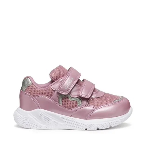 Pantofi sport Geox fete, material textil, talpa flexibila, Sprintye, roz- B564TA-0GNAJ-C8011-26-GEOX