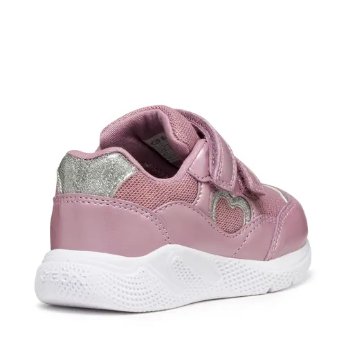 Pantofi sport Geox fete, material textil, talpa flexibila, Sprintye, roz- B564TA-0GNAJ-C8011-26-GEOX