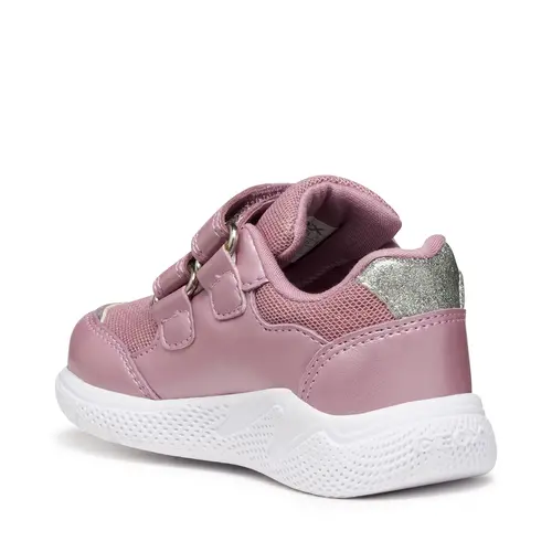 Pantofi sport Geox fete, material textil, talpa flexibila, Sprintye, roz- B564TA-0GNAJ-C8011-26-GEOX