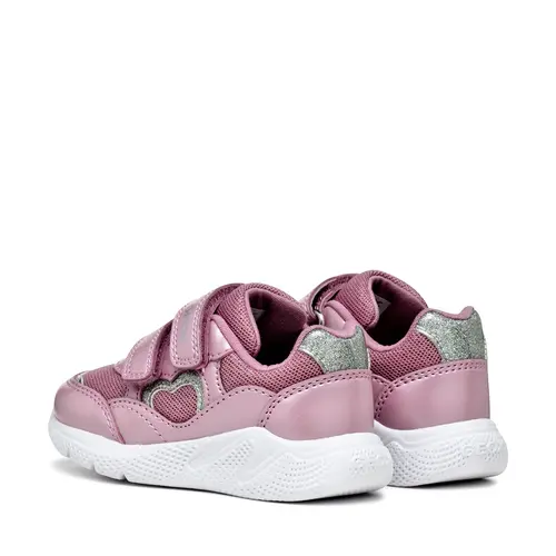 Pantofi sport Geox fete, material textil, talpa flexibila, Sprintye, roz- B564TA-0GNAJ-C8011-26-GEOX