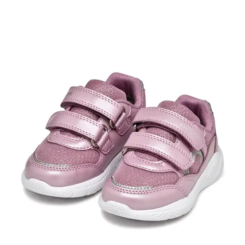 Pantofi sport Geox fete, material textil, talpa flexibila, Sprintye, roz- B564TA-0GNAJ-C8011-26-GEOX