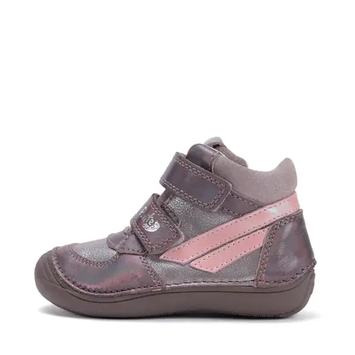 Ghete cu supinatie pentru fete, piele naturala, talpa ferma, roz sidef, Ponte20- DA06-5-2734BM-29-Ponte20 Ghete cu supinatie pentru fete, piele naturala, talpa ferma, roz sidef, Ponte20- DA06-5-2734BM-29-Ponte20