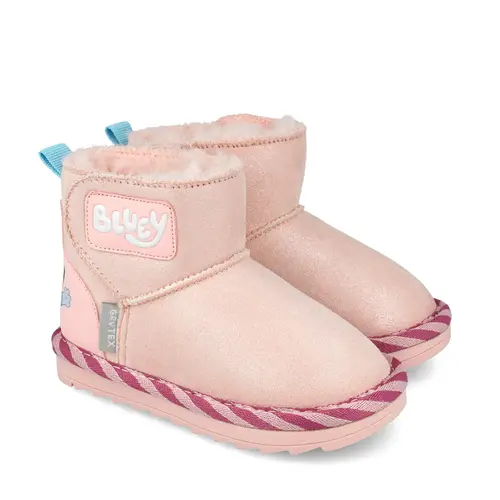 Cizme Garvalin colecția Bluey, rezitente la apa, imblanite, roz - 251885-B032-29-
