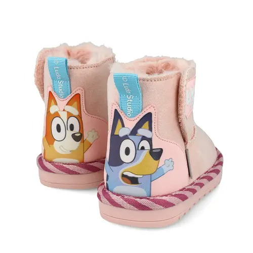 Cizme Garvalin colecția Bluey, rezitente la apa, imblanite, roz - 251885-B032-29-