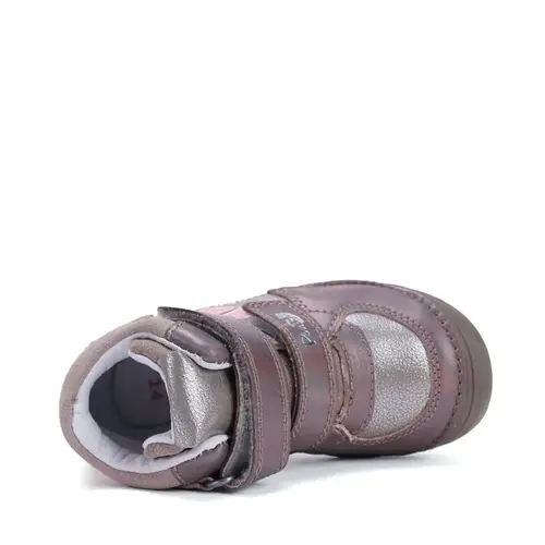 Ghete cu supinatie pentru fete, piele naturala, talpa ferma, roz sidef, Ponte20- DA06-5-2734BM-29-Ponte20 Ghete cu supinatie pentru fete, piele naturala, talpa ferma, roz sidef, Ponte20- DA06-5-2734BM-29-Ponte20