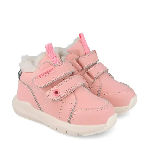 Ghete rezitente la apa, îmblănite, piele naturală, roz, Garvalin - 251350--E409FB -26-