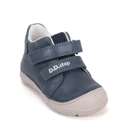 Pantofi D.D Step baieți, piele naturală, captuseală din piele, talpă flexibilă, bleumarin_S082-61125-20_Pebebe