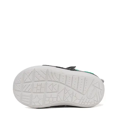 Pantofi D.D. Step baieți, piele naturala, primii pași, talpa felxibilă, gri, design elefant_S066-61158B-21_Pebebe