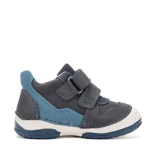 Pantofi DD Step baieți, piele naturală, cu suținere, talpa ferma, bleumarin_S038-61324A-19_Pebebe